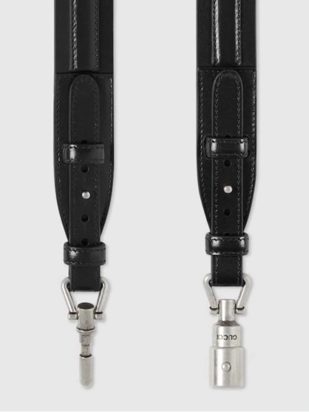 New Gucci Piston Logo Buckle Belt Black Size 40 / 100 cm Fits a Waist 36 - 40